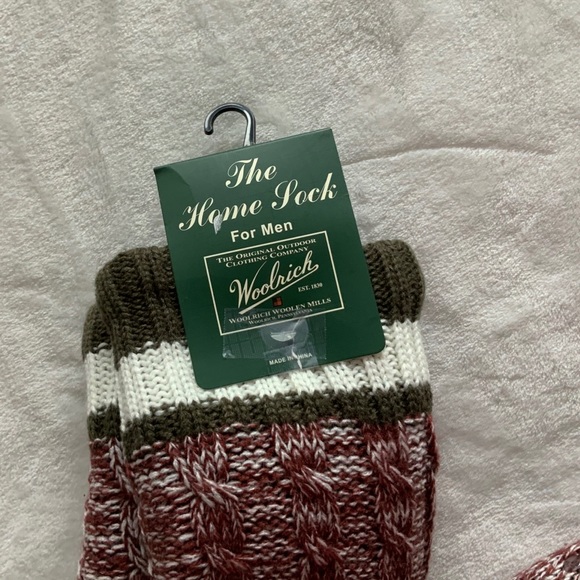 Woolrich John Rich & Bros Cable Knit Slipper Socks - Picture 3 of 7